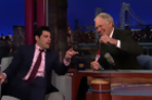 David Letterman - Max Greenfield's Daughter's Gift For Dave - Season 21 - Episode 3960