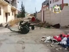Bosra Sham Free Army targeting regime forces with heavy machine guns+ mobile artillery