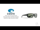 Costa Del Mar Cat Cay Blackout Polarized Sunglasses - Costa 580 Glass Lens
