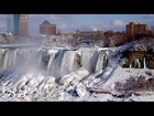 [REAL] Niagara Falls Completely FROZEN by Polar Vortex 2014 VIDEO