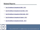 Bharat Book Presents : Top 30 Healthcare Companies in South India   2013
