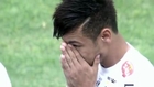 Les larmes de Neymar pour son dernier match avec Santos