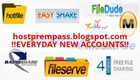 FREE File Hosting Premium Accounts - Dialy Update 2013