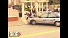Police car hits Skateboarder and runs without explanation.